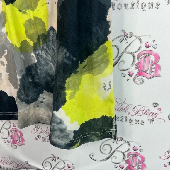 Lululemon Athletica tank top splatter Women's Tank Top - Black, Gray, Yellow - Picture 3 of 7